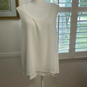 WH/BM Sleeveless layered top. Layered. NWT